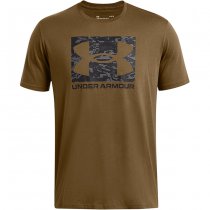 Under Armour Mens ABC Camo Boxed Logo Short Sleeve - Coyote - 2XL