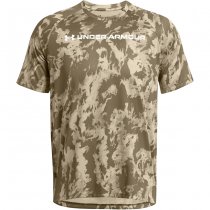 Under Armour Mens Tech ABC Camo Short Sleeve - Khaki Base - XL