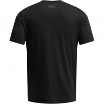 Under Armour Mens Stacked Logo Fill T-Shirt - Black / Camel - XL