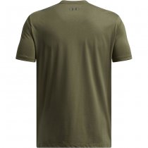 Under Armour Mens Stacked Logo Fill T-Shirt - Marine OD Green / Baroque Green - S