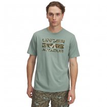Under Armour Mens Stacked Logo Fill T-Shirt - Silica Green / Olive - XL