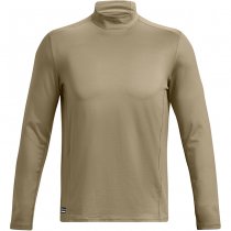 Under Armour Mens Tactical ColdGear Infrared Base Mock - Tan - M