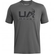 Under Armour Mens Antler Hunt Logo T-Shirt - Grey - M