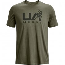 Under Armour Mens Antler Hunt Logo T-Shirt - Marine OD Green - 3XL