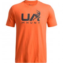 Under Armour Mens Antler Hunt Logo T-Shirt - Team Orange / Anthracite - L