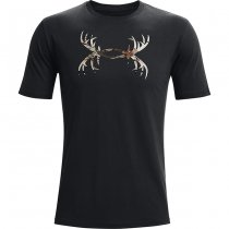 Under Armour Mens Antler Logo T-Shirt - Black - S