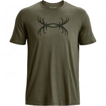 Under Armour Mens Antler Logo T-Shirt - Marine OD Green - L