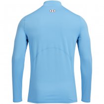 Under Armour Mens ColdGear Fitted Mock - Carolina Blue / White - S