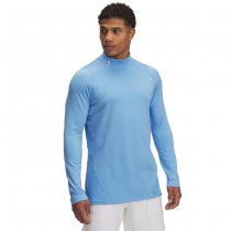 Under Armour Mens ColdGear Fitted Mock - Carolina Blue / White - XL