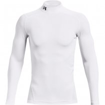 Under Armour Mens ColdGear Compression Mock - White - L