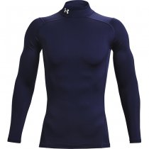 Under Armour Mens ColdGear Compression Mock - Navy Blue - M