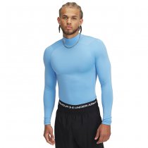 Under Armour Mens ColdGear Compression Mock - Carolina Blue / White / White - 3XL