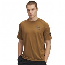 Under Armour Mens Tech Freedom Short Sleeve T-Shirt - Coyote - S