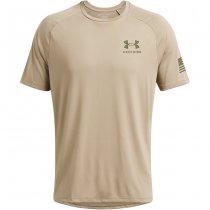 Under Armour Mens Tech Freedom Short Sleeve T-Shirt - Tan - M