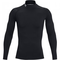 Under Armour Mens HeatGear Mock Long Sleeve - Black - 2XL