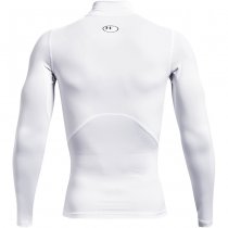 Under Armour Mens HeatGear Mock Long Sleeve - White - 2XL