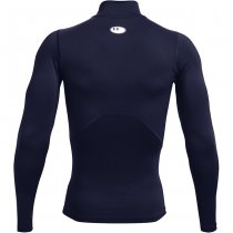 Under Armour Mens HeatGear Mock Long Sleeve - Navy Blue - M