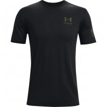 Under Armour Freedom Flag T-Shirt - Black / Green - 2XL