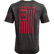 Under Armour Freedom Flag T-Shirt - Charcoal Medium Heather - 2XL