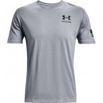 Under Armour Freedom Flag T-Shirt - Steel Medium Heather - 3XL