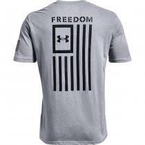 Under Armour Freedom Flag T-Shirt - Steel Medium Heather - 3XL