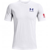 Under Armour Freedom Flag T-Shirt - White / Blue - 3XL