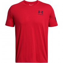 Under Armour Freedom Flag T-Shirt - Red / Midnight Navy - 2XL