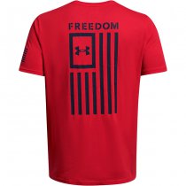 Under Armour Freedom Flag T-Shirt - Red / Midnight Navy - 2XL