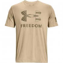 Under Armour Freedom Logo T-Shirt - Desert Sand / Federal Tan - XL