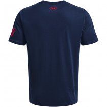 Under Armour Freedom Logo T-Shirt - Academy / Red - M