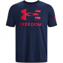 Under Armour Freedom Logo T-Shirt - Academy / Red - S