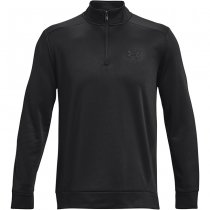 Under Armour Mens Armour Fleece 1/2 Zip - Black - L