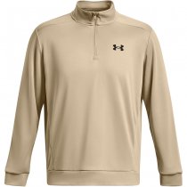 Under Armour Mens Armour Fleece 1/2 Zip - Khaki - 3XL