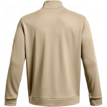 Under Armour Mens Armour Fleece 1/2 Zip - Khaki - 3XL