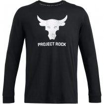 Under Armour Mens Project Rock Brahma Bull Shirt - Black / White / White - 2XL