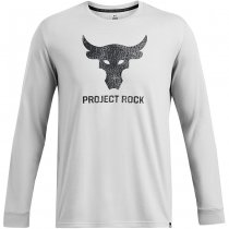 Under Armour Mens Project Rock Brahma Bull Shirt - Mod Grey / Medium Heather / Black - 2XL
