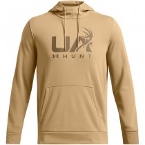Under Armour Mens Armour Fleece Hunt Logo Hoodie - Camel - S