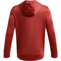 Under Armour Mens Armour Fleece Hunt Logo Hoodie - Red - 3XL
