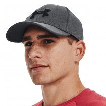 Under Armour Mens Blitzing Low Stretch Fit Cap - Black / Grey - S/M