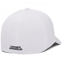 Under Armour Mens Blitzing Low Stretch Fit Cap - White / Black - XL/2XL