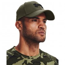 Under Armour Mens Blitzing Low Stretch Fit Cap - Marine OD Green - S/M