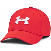 Under Armour Mens Blitzing Low Stretch Fit Cap - Red / White - M/L