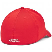 Under Armour Mens Blitzing Low Stretch Fit Cap - Red / White - M/L