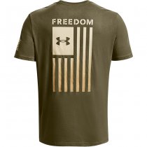 Under Armour Freedom Flag Gradient T-Shirt - Marine OD Green - 3XL