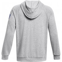 Under Armour Freedom Rival Fleece Big Flag Logo Hoodie - Mod Grey Light Heather - S