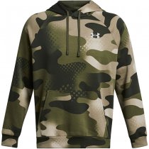 Under Armour Freedom Rival Fleece Amp Hoodie - Marine OD Green / Khaki Base - S