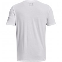 Under Armour Freedom Big Flag Logo Lockup T-Shirt - White - M