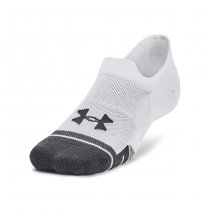 Under Armour Performance Tech 3-Pack Ultra Low Socks - White / White / Jet Grey - L