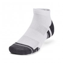 Under Armour Performance Tech 3-Pack Low Cut Socks - White / White / Jet Grey - XL