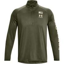 Under Armour Freedom Tech 1/2 Zip - Marine OD Green - M